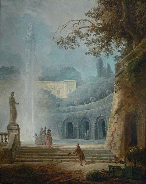 Hubert Robert Robert The Fountain Kimbell oil painting image